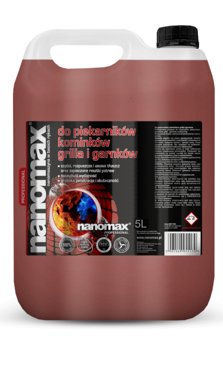 nanomax® do grilli, piekarników, kominków 5L